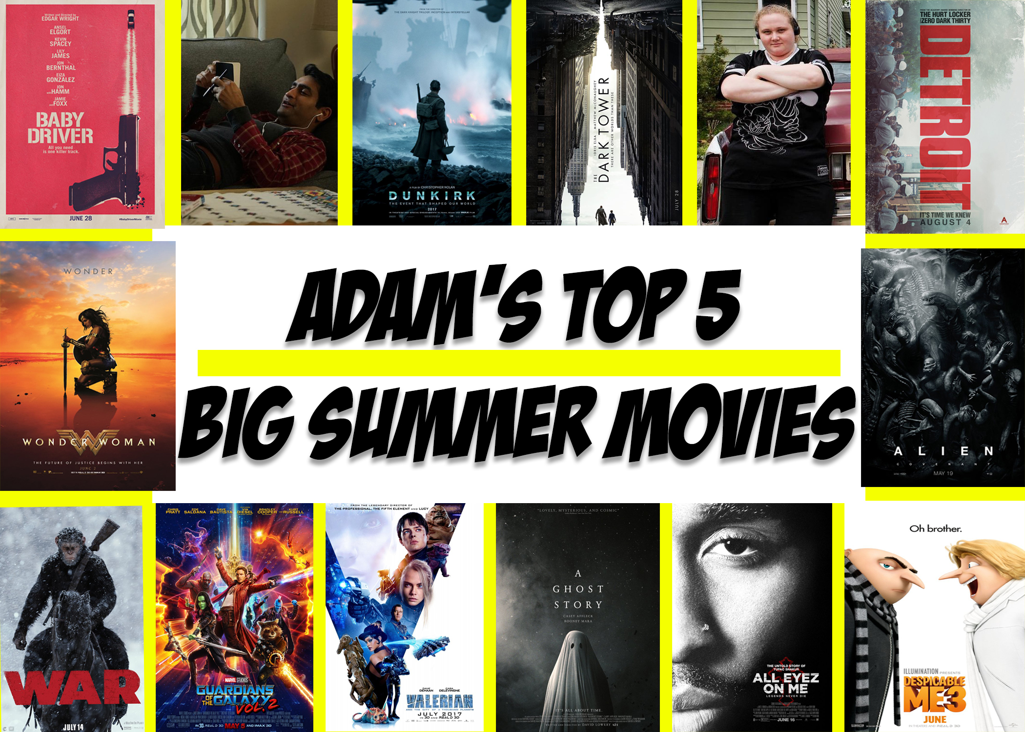 Big Summer Movie Collage - 2017