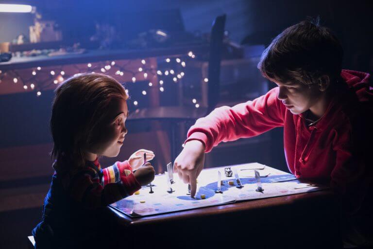 Andy and Chucky play a game together in Child's Play (2019)