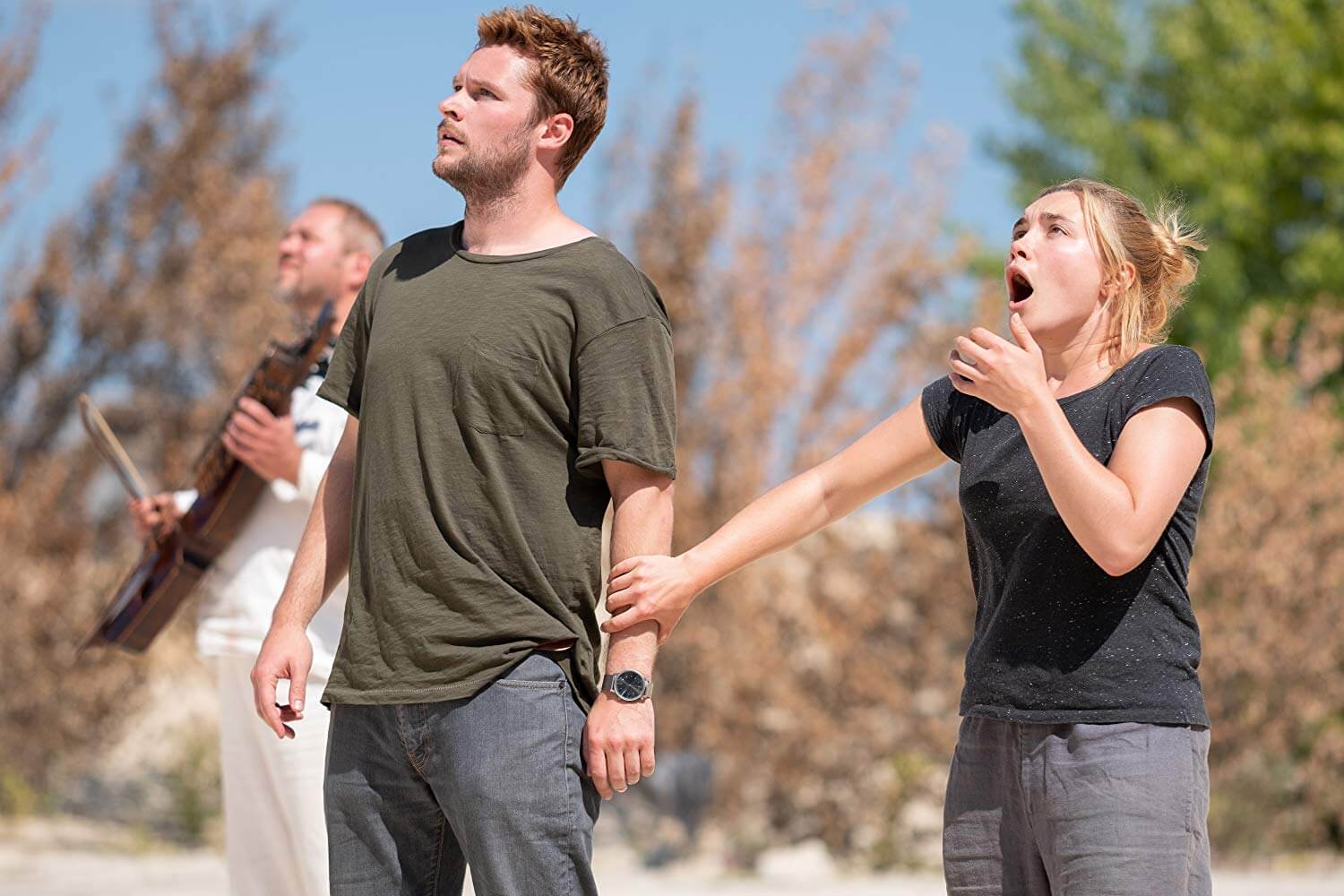 Jack Reynor and Florence Pugh in 'Midsommar'